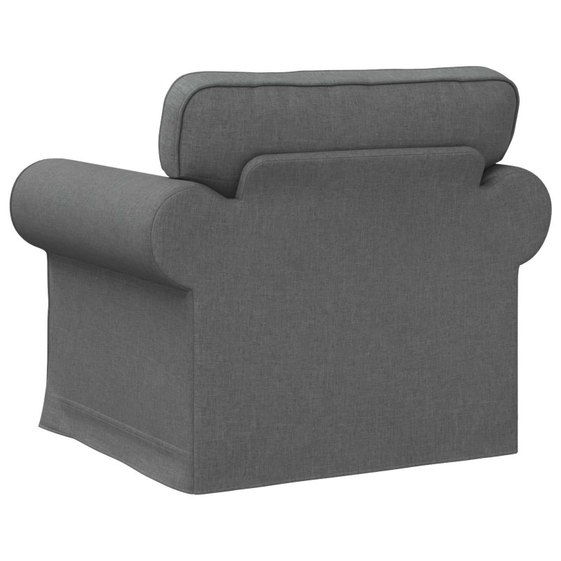 Sofa Ciemnoszary 95 x 82 x 80 cm tkanina