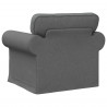 Sofa Ciemnoszary 95 x 82 x 80 cm tkanina