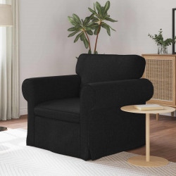 Sofa Czarny 95 x 82 x 80 cm tkanina