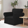 Sofa Czarny 95 x 82 x 80 cm tkanina