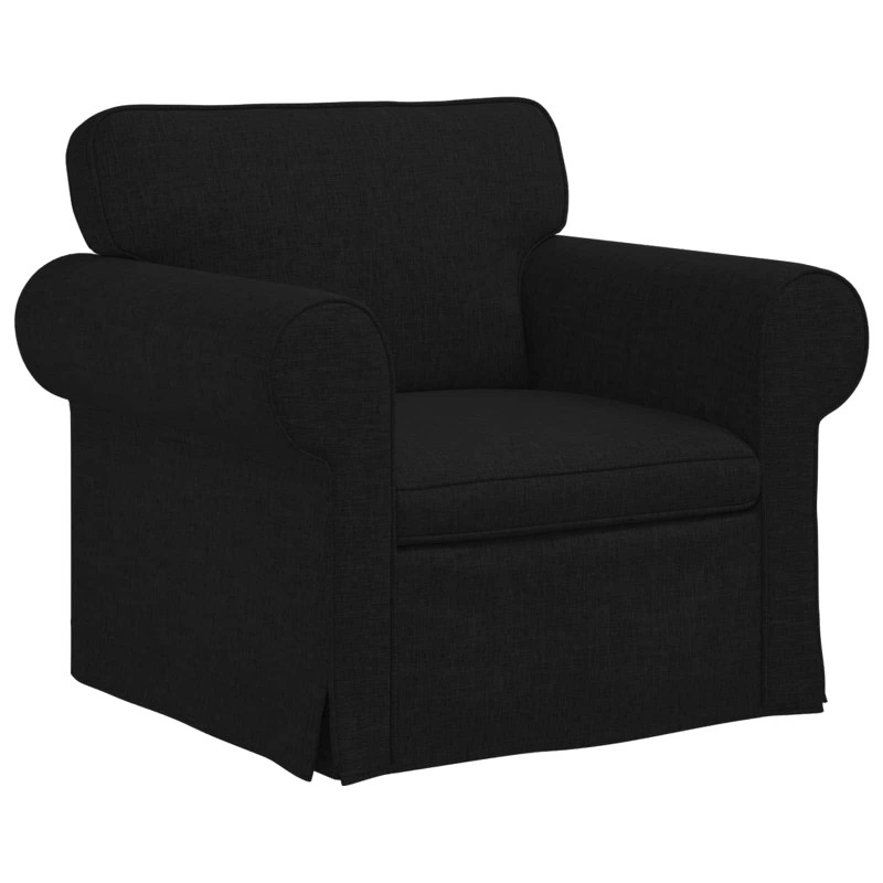 Sofa Czarny 95 x 82 x 80 cm tkanina