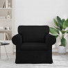 Sofa Czarny 95 x 82 x 80 cm tkanina