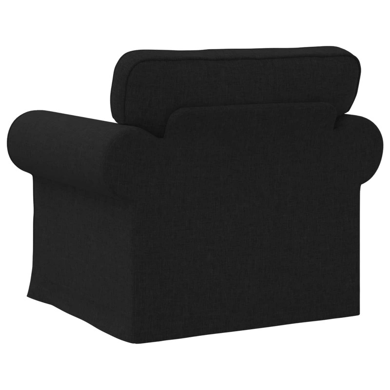 Sofa Czarny 95 x 82 x 80 cm tkanina