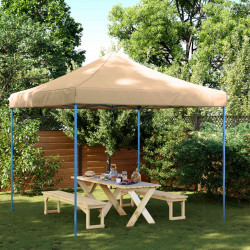 Namiot Imprezowy Beżowy 292 x 292 x 315 cm Materiał Oxford