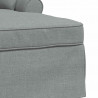 Chaise Lounge z Fartuszkiem z poduszką 3 pcs Jasnoszary tkanina