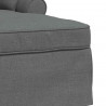 Chaise Lounge z Fartuszkiem 3 pcs Ciemnoszary tkanina