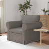 Sofa Ciemnoszary 95 x 82 x 80 cm tkanina