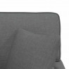 Chaise Lounge z Fartuszkiem 3 pcs Ciemnoszary tkanina