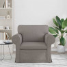 Sofa Ciemnoszary 95 x 82 x 80 cm tkanina