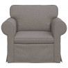 Sofa Ciemnoszary 95 x 82 x 80 cm tkanina