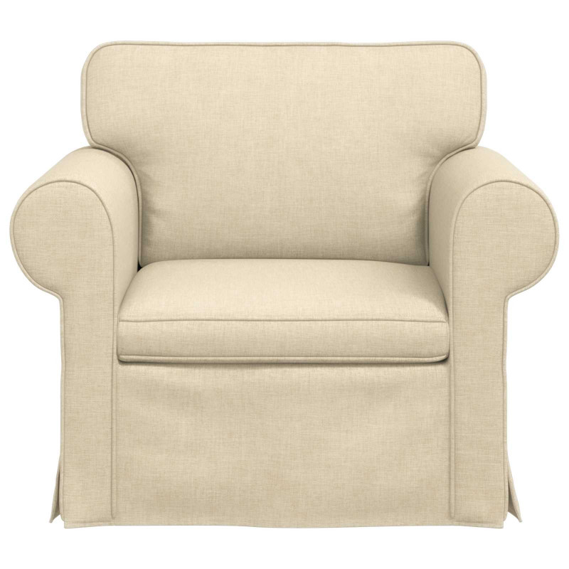 Sofa Kremowy 95 x 82 x 80 cm tkanina