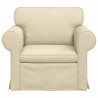 Sofa Kremowy 95 x 82 x 80 cm tkanina