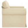 Sofa Kremowy 95 x 82 x 80 cm tkanina