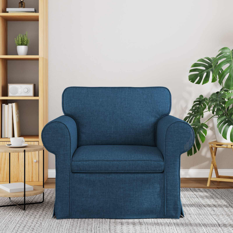 Sofa Niebieski 95 x 82 x 80 cm tkanina