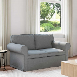 Sofa Jasnoszary 155 x 82 x 80 cm tkanina