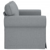 Sofa Jasnoszary 155 x 82 x 80 cm tkanina