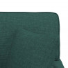 Chaise Lounge z Fartuszkiem 3 pcs Ciemna zieleń tkanina