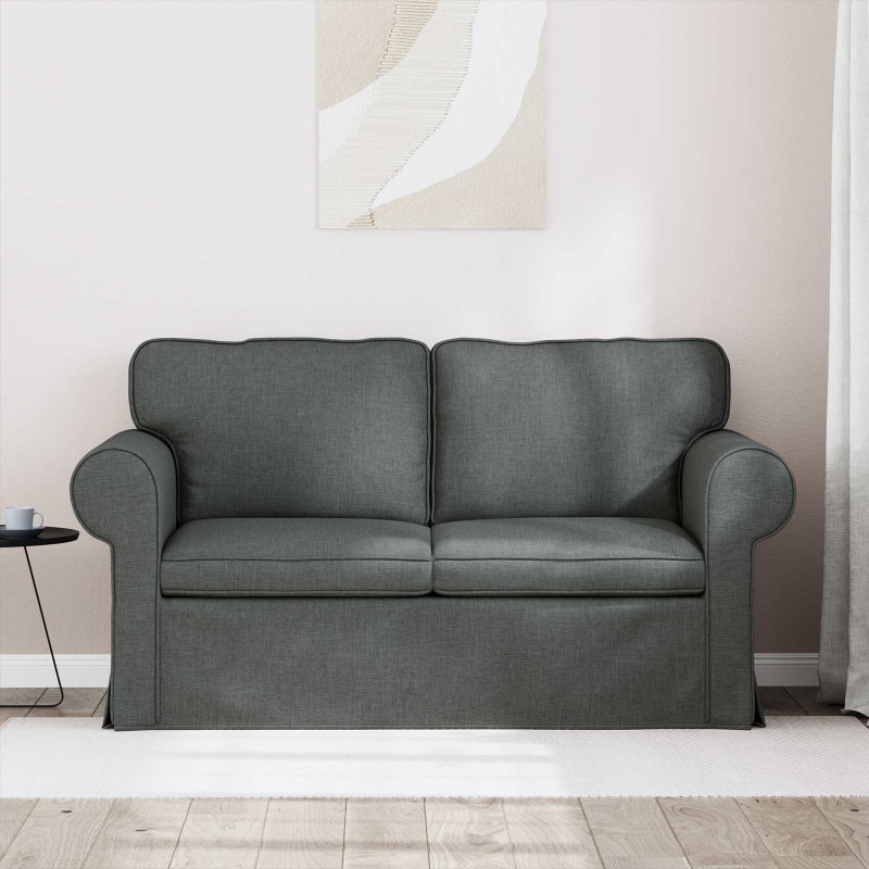 Sofa Ciemnoszary 155 x 82 x 80 cm tkanina