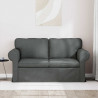 Sofa Ciemnoszary 155 x 82 x 80 cm tkanina