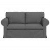 Sofa Ciemnoszary 155 x 82 x 80 cm tkanina