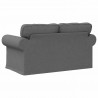 Sofa Ciemnoszary 155 x 82 x 80 cm tkanina