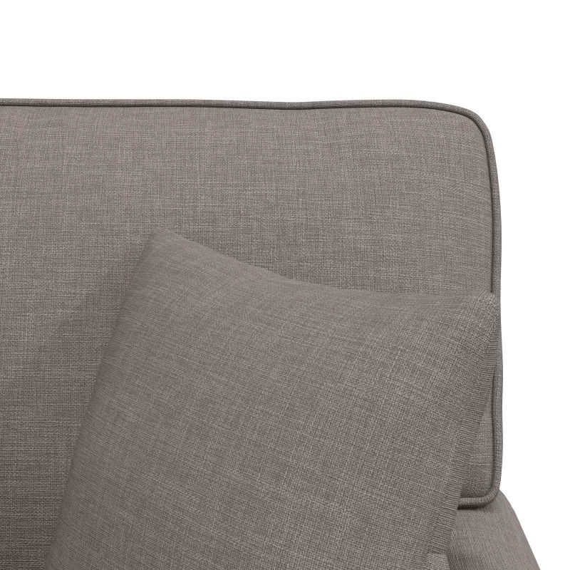 Chaise Lounge z Fartuszkiem 3 pcs Ciemnoszary tkanina