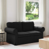 Sofa Czarny 155 x 82 x 80 cm tkanina