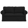 Sofa Czarny 155 x 82 x 80 cm tkanina