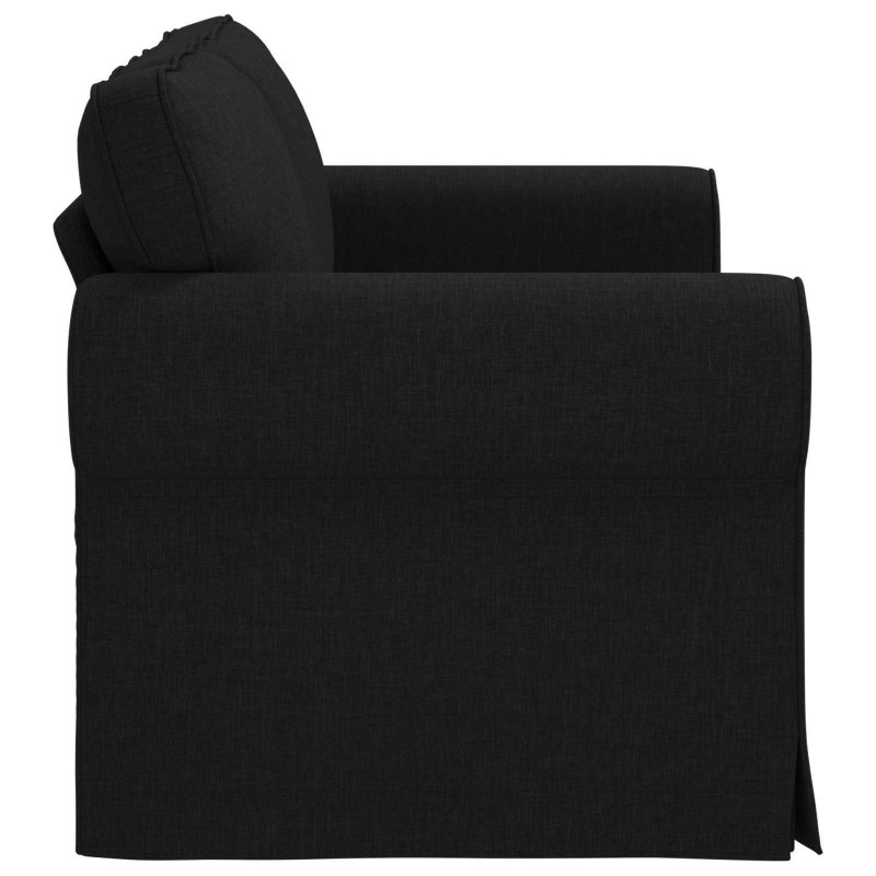 Sofa Czarny 155 x 82 x 80 cm tkanina