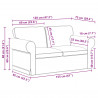 Sofa Czarny 155 x 82 x 80 cm tkanina