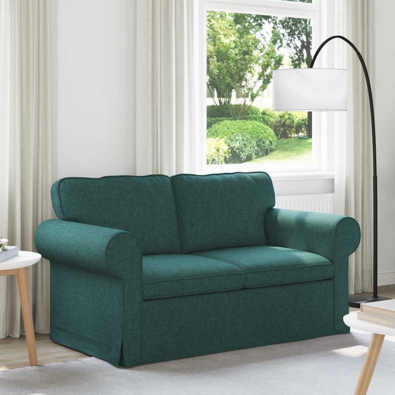 Sofa Ciemna zieleń 155 x 82 x 80 cm tkanina