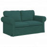 Sofa Ciemna zieleń 155 x 82 x 80 cm tkanina