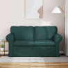 Sofa Ciemna zieleń 155 x 82 x 80 cm tkanina