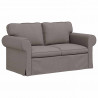 Sofa Ciemnoszary 155 x 82 x 80 cm tkanina