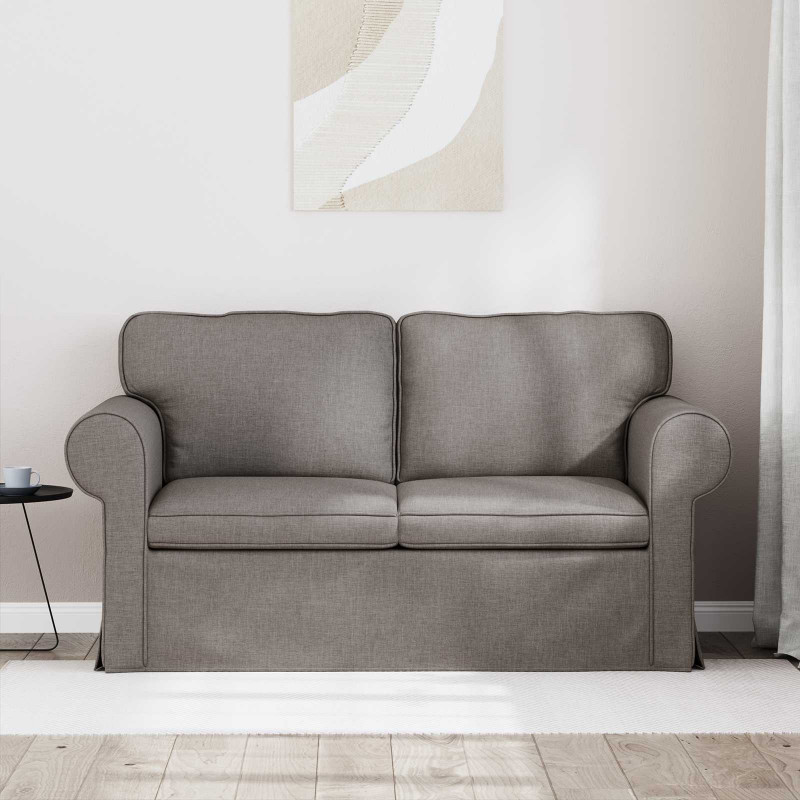 Sofa Ciemnoszary 155 x 82 x 80 cm tkanina