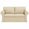 Sofa Kremowy 155 x 82 x 80 cm tkanina