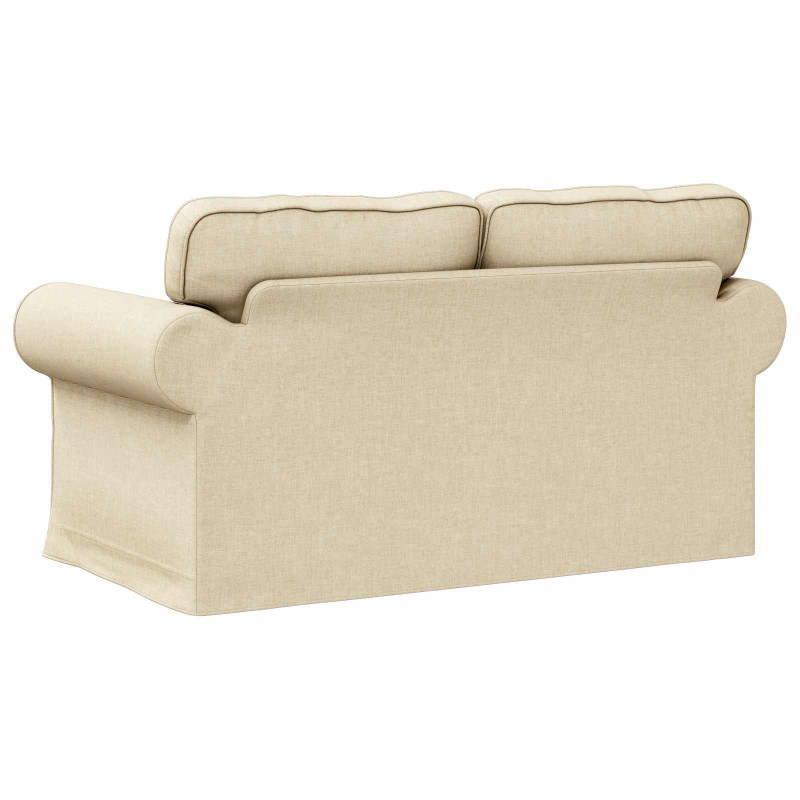 Sofa Kremowy 155 x 82 x 80 cm tkanina