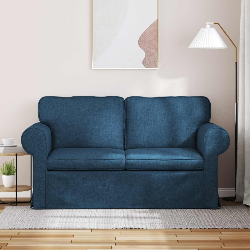 Sofa Niebieski 155 x 82 x 80 cm tkanina