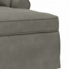Chaise Lounge z Fartuszkiem 3 pcs Jasnoszary Tkanina sztruksowa