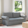 Sofa Jasnoszary 175 x 82 x 80 cm tkanina