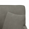 Chaise Lounge z Fartuszkiem 3 pcs Jasnoszary Tkanina sztruksowa