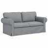 Sofa Jasnoszary 175 x 82 x 80 cm tkanina