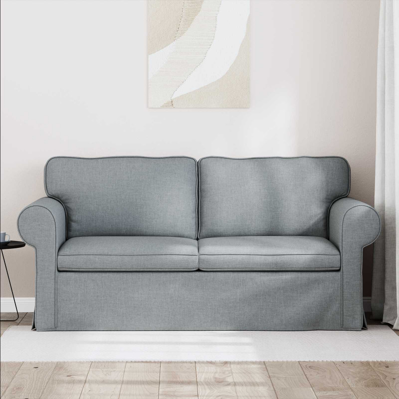 Sofa Jasnoszary 175 x 82 x 80 cm tkanina