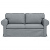 Sofa Jasnoszary 175 x 82 x 80 cm tkanina