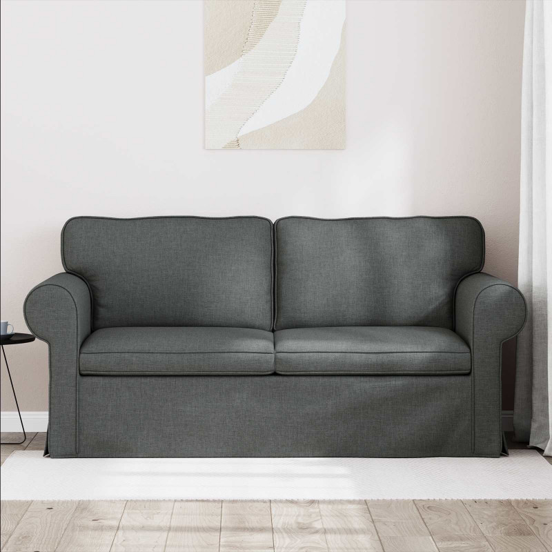 Sofa Ciemnoszary 175 x 82 x 80 cm tkanina