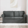 Sofa Ciemnoszary 175 x 82 x 80 cm tkanina