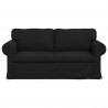 Sofa Czarny 175 x 82 x 80 cm tkanina