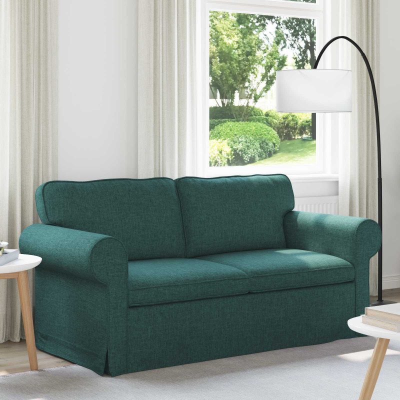 Sofa Ciemna zieleń 175 x 82 x 80 cm tkanina
