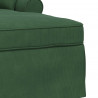 Chaise Lounge z Fartuszkiem z poduszką 3 pcs Zielony dżungli