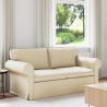 Sofa Kremowy 175 x 82 x 80 cm tkanina